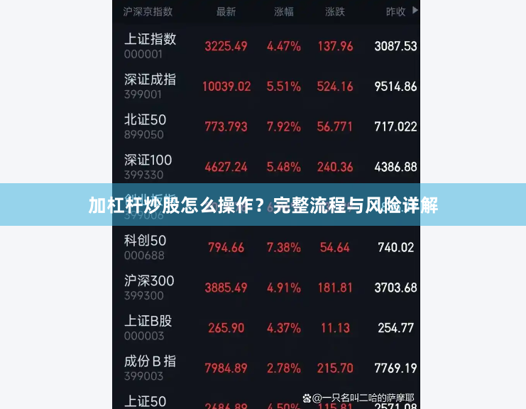 加杠杆炒股怎么操作？完整流程与风险详解